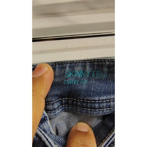 inc Women's Size 12 Dark Wash Skinny Leg Curvy Fit Jeans - Picture 4 of 10